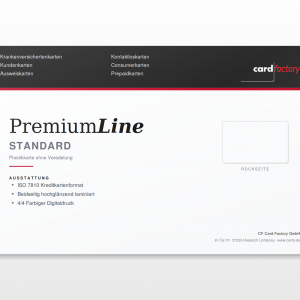 PremiumLine Plastikkarte