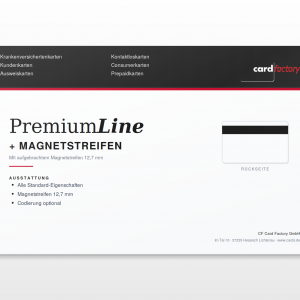 PremiumLine Plastikkarte mit Magnetstreifen